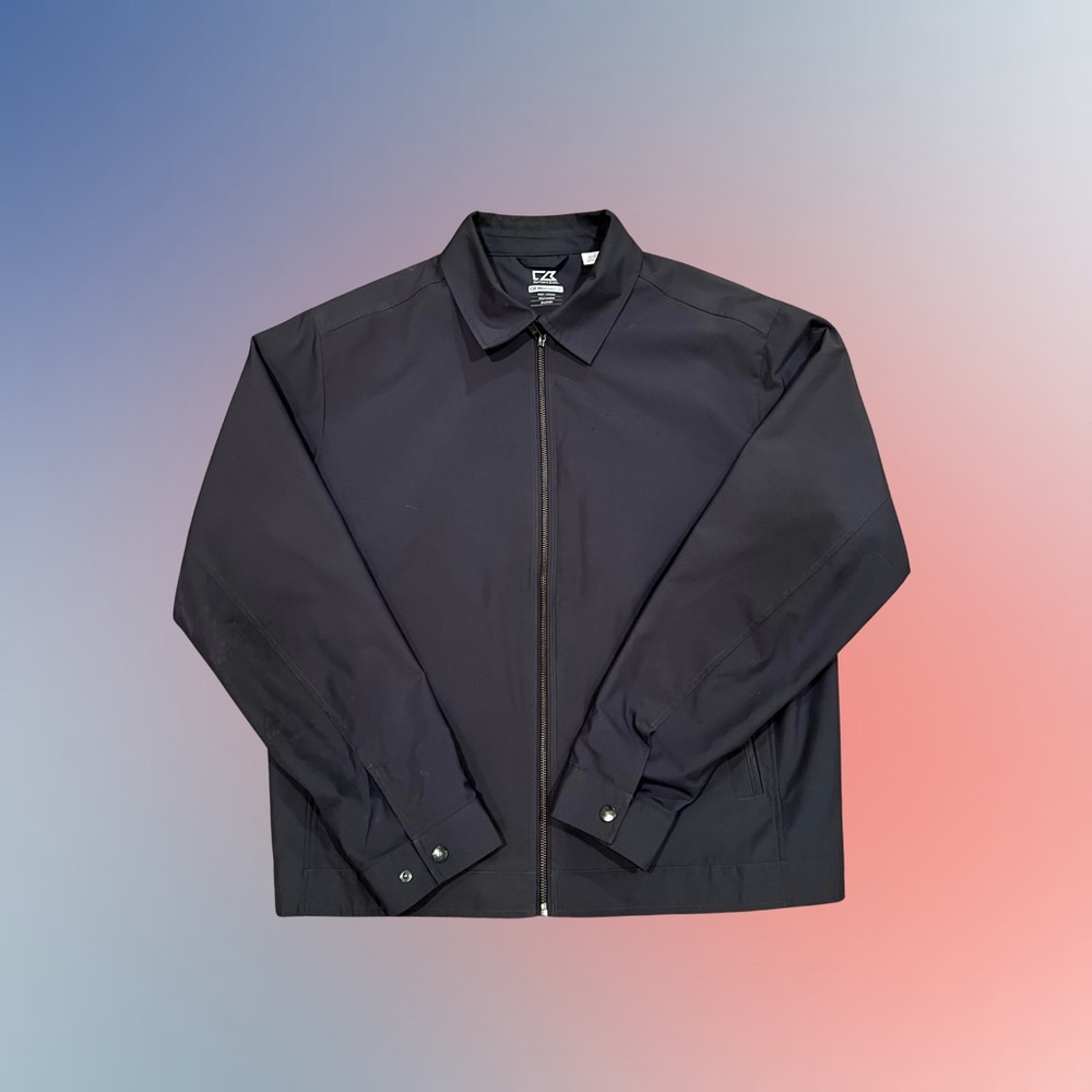 Cutter & Buck Weathertec Jacket in Blue/Grey Medium